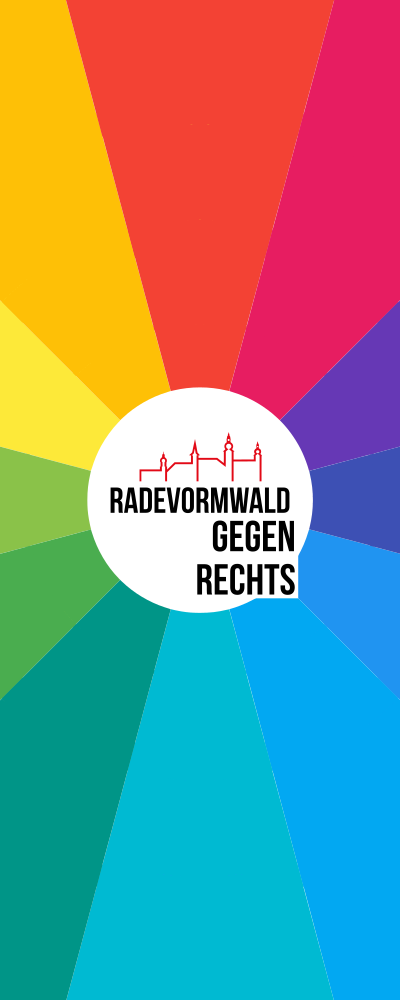 Flagge-Radevormwald-gegen-Rechts